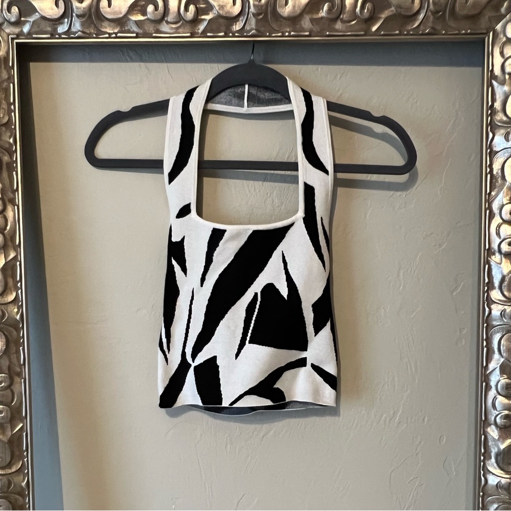 Express cropped halter top